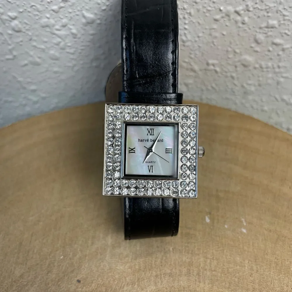 Harve Benard Watch and Leather Band EUC